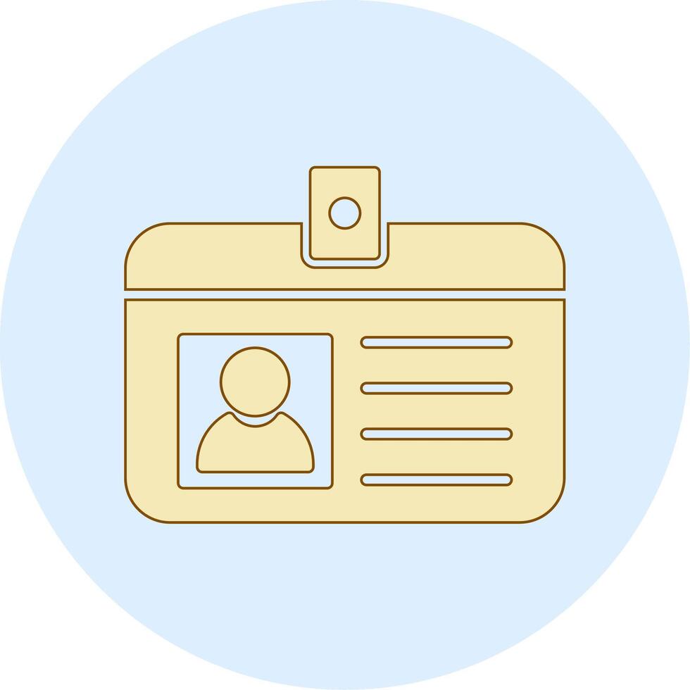 Identification Card Vecto Icon vector