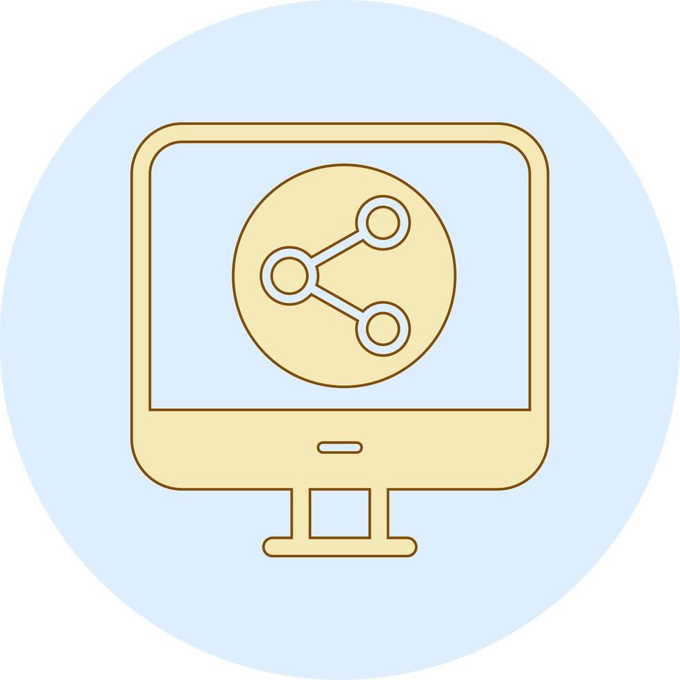 Data Share Vecto Icon vector