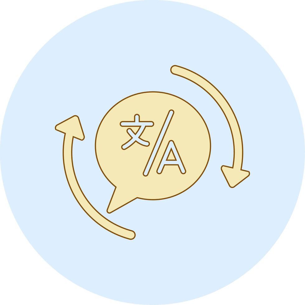 Translation Vecto Icon vector