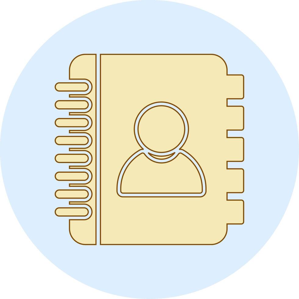 Contact Book Vecto Icon vector