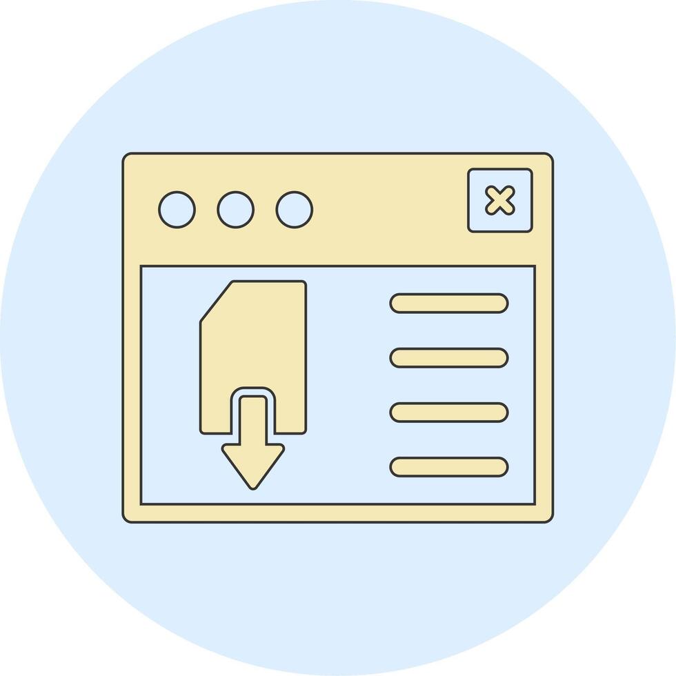 Page Download Vecto Icon vector