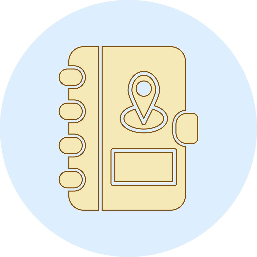 Address Book Vecto Icon vector