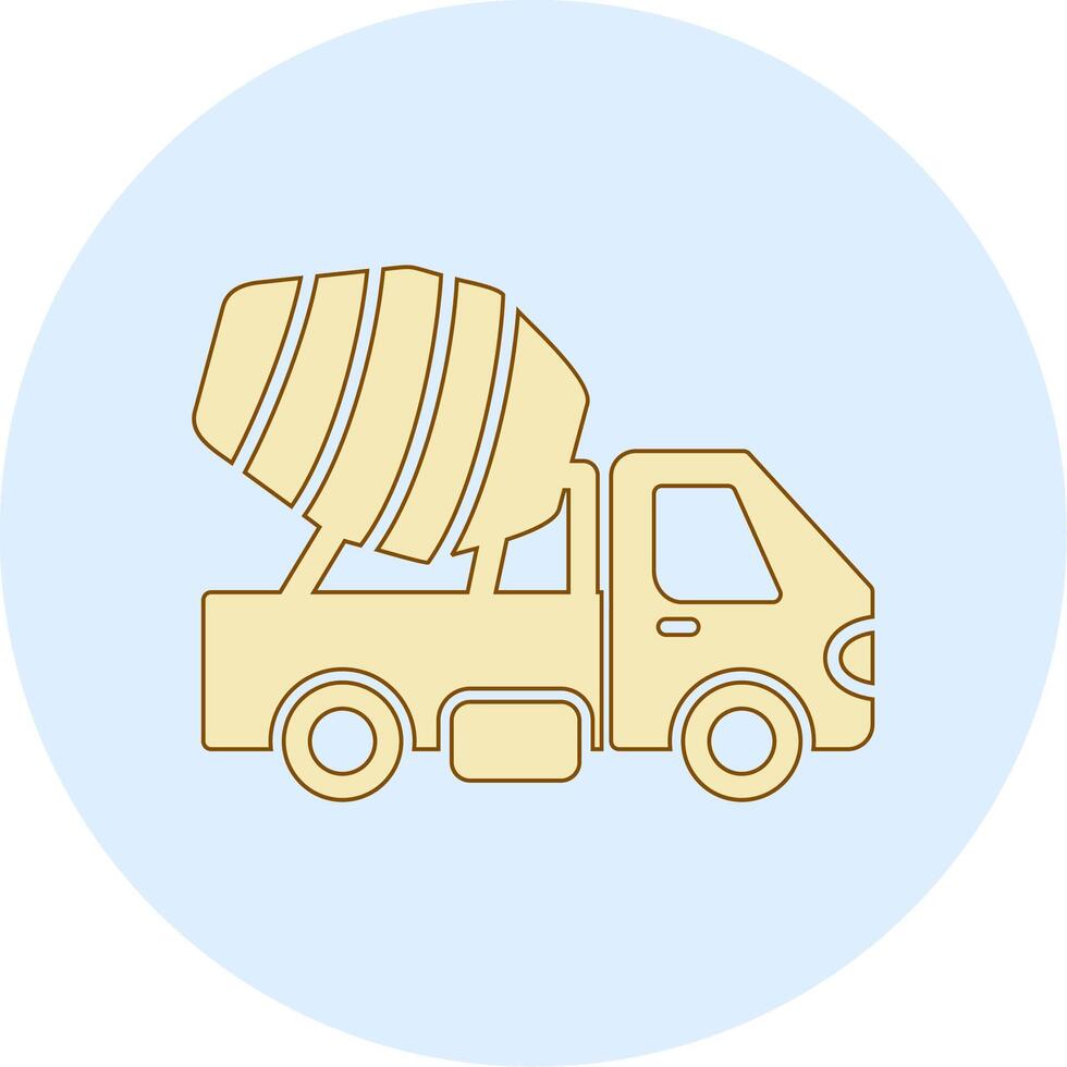 Cement Truck Vecto Icon vector