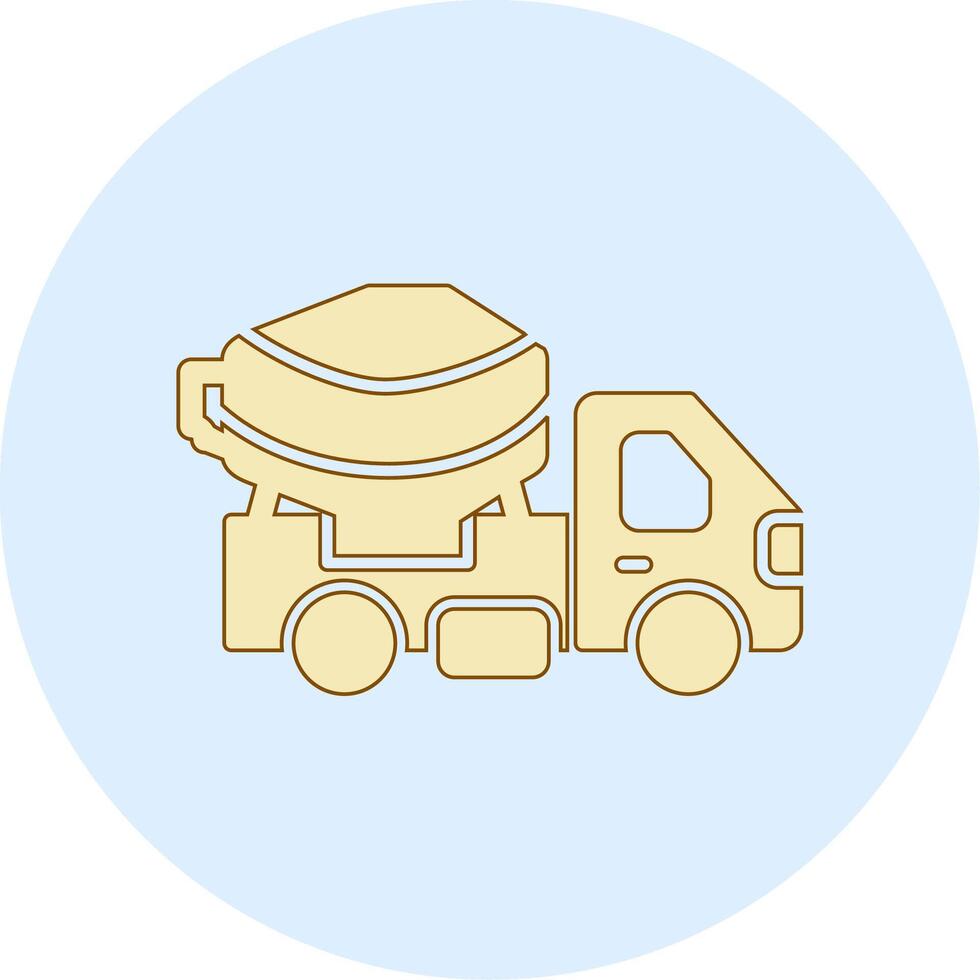 Cement Truck Vecto Icon vector