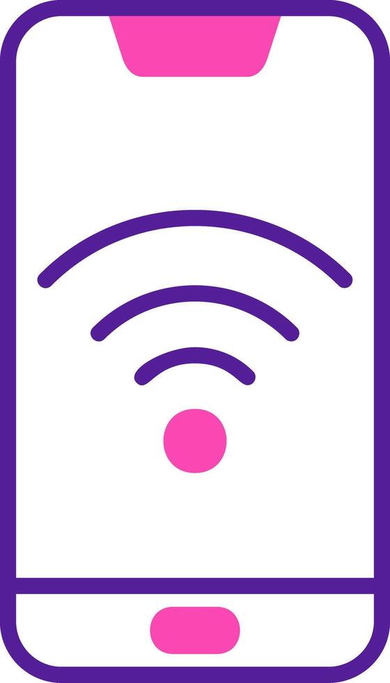 teléfono inteligente Wifi vecto icono vector