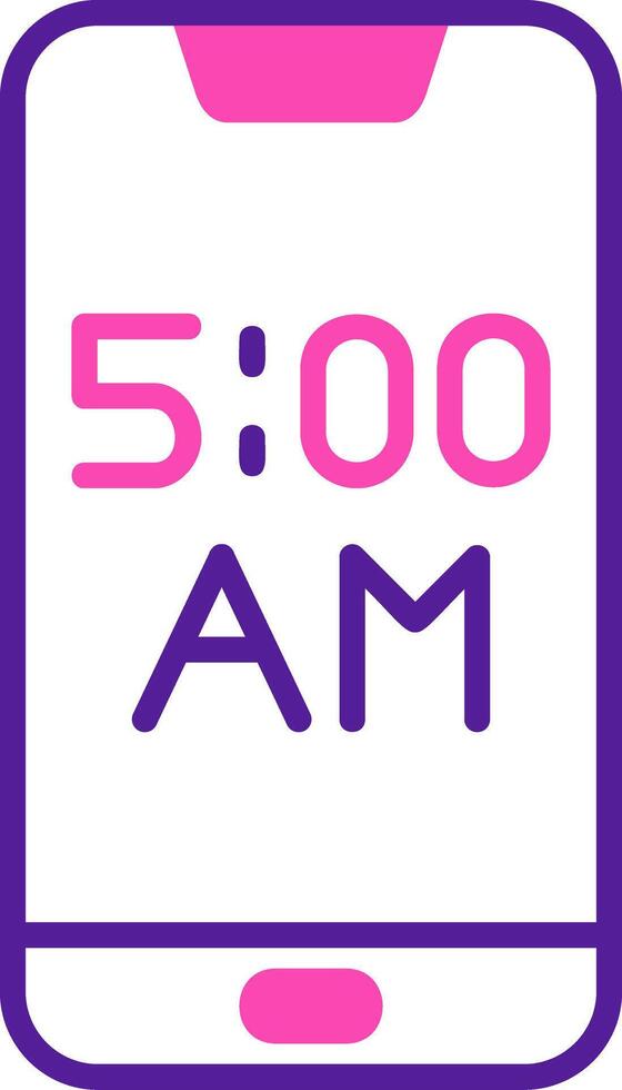 Smartphone Alarm Vecto Icon vector