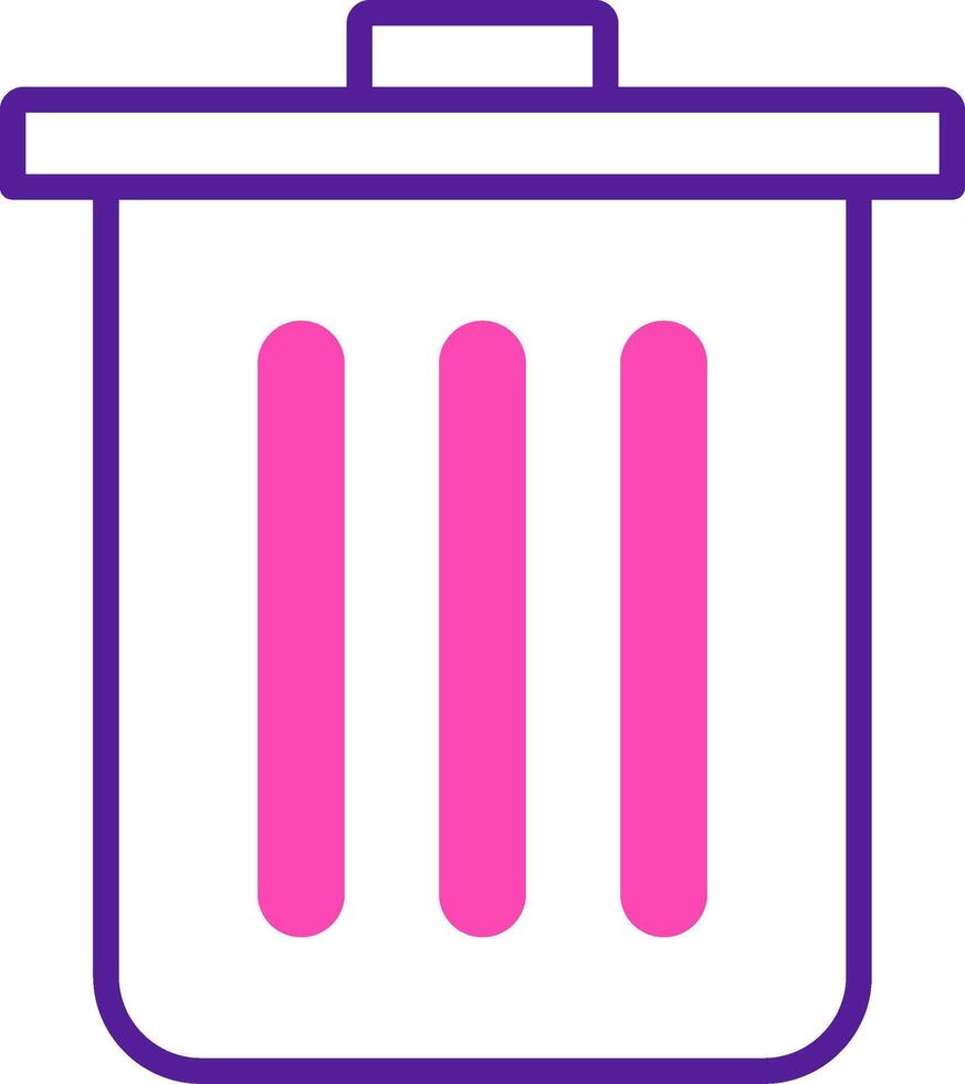 Dustbin Vecto Icon vector