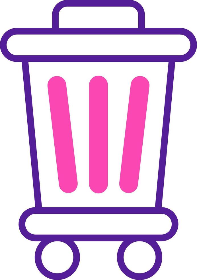 Trash Bin Vecto Icon vector