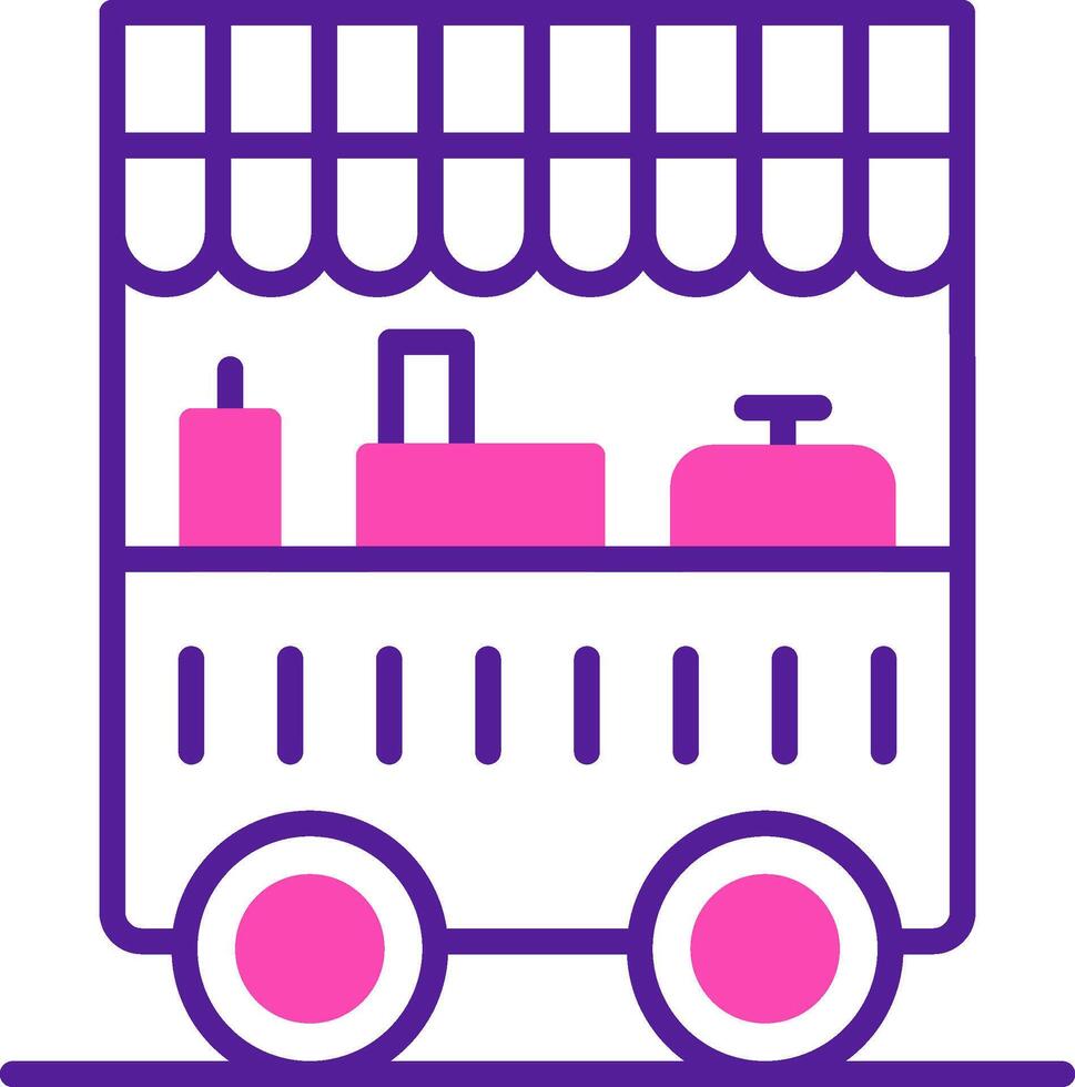 Food Cart Vecto Icon vector