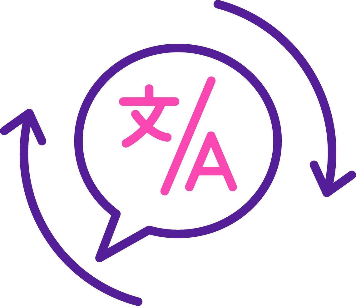 Translation Vecto Icon vector