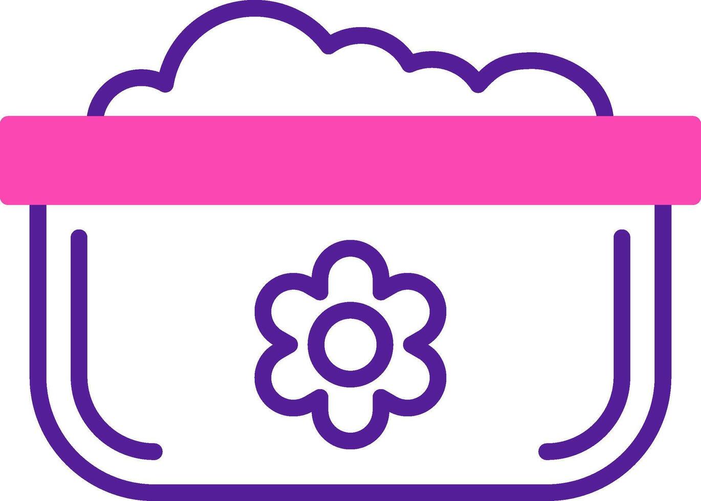 Dishwashing Pot Vecto Icon vector
