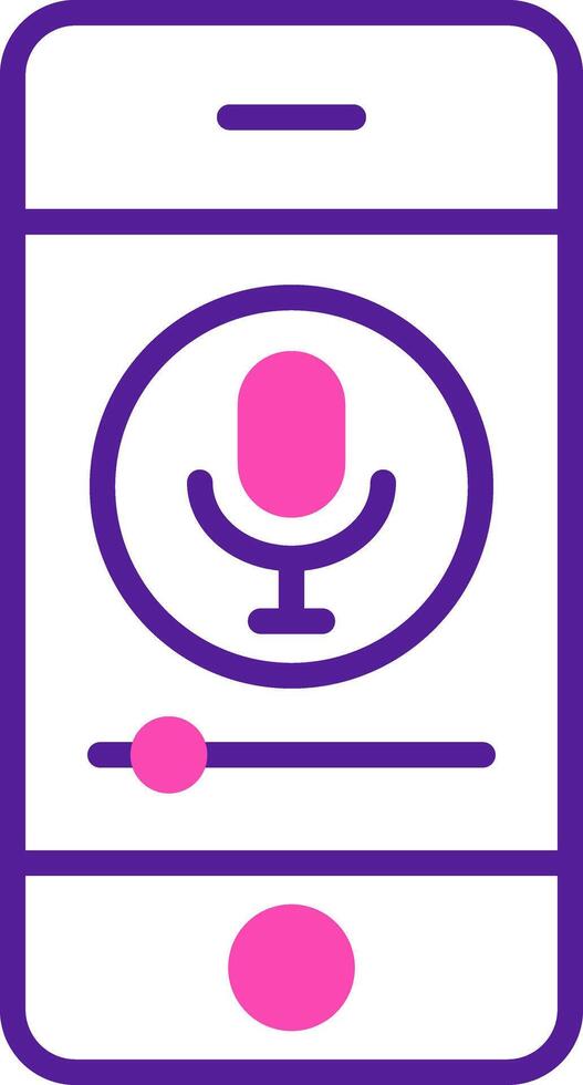 Mobile Record Vecto Icon vector