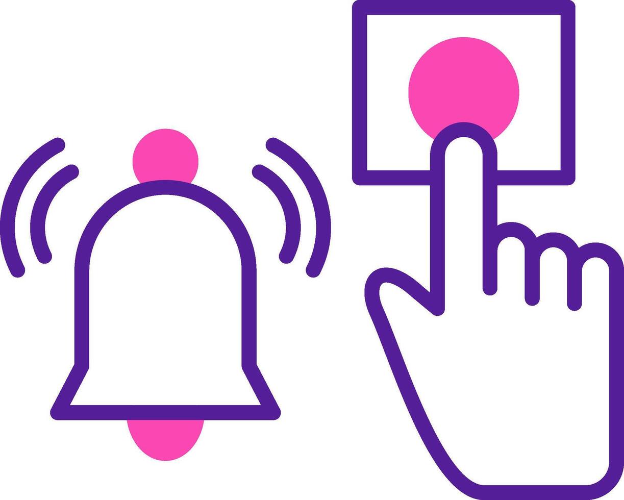 Emergency Alarm Button Vecto Icon vector