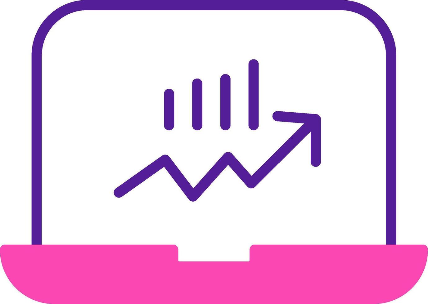 Stocks Monitoring Vecto Icon vector