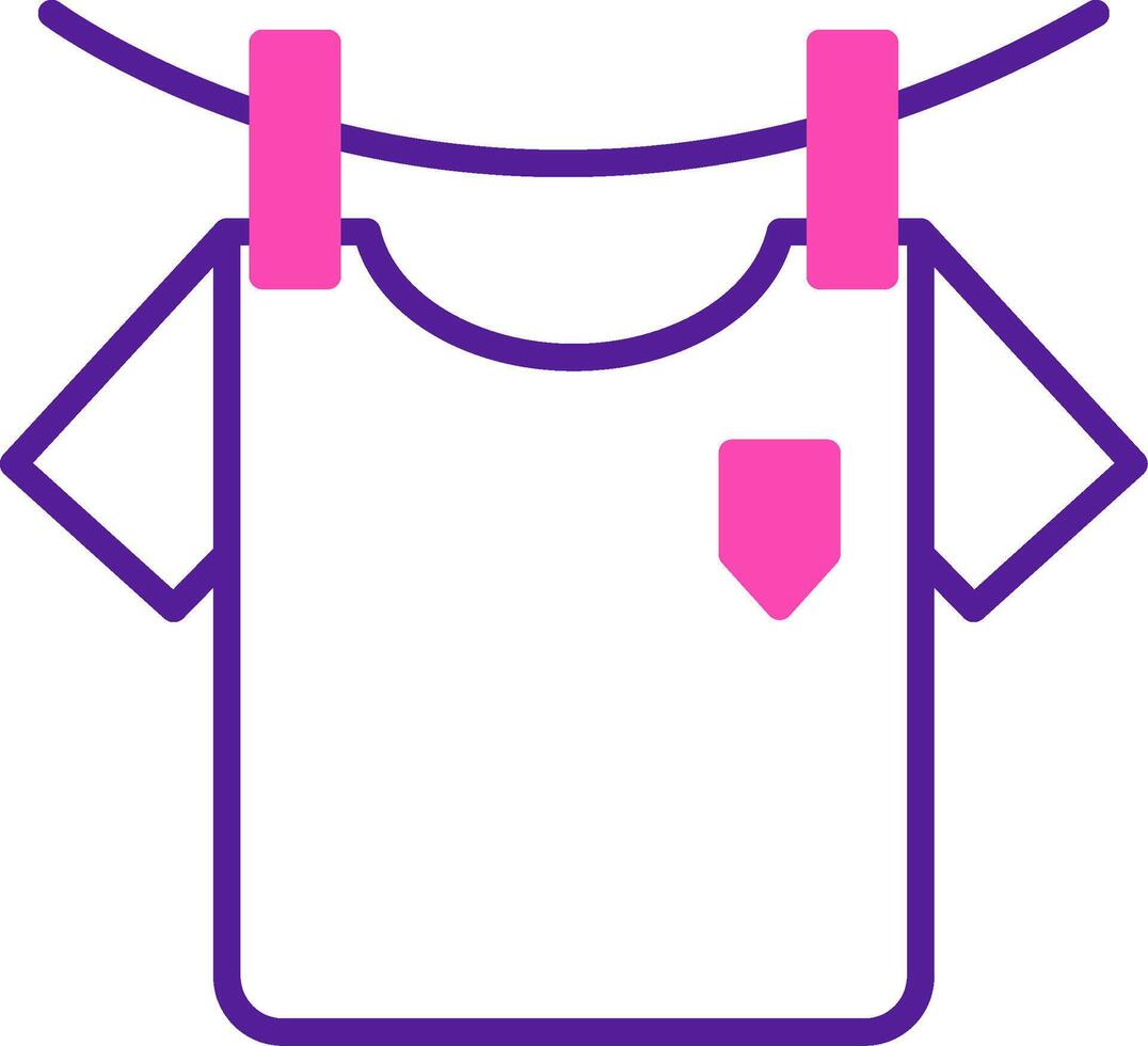 Washing Clothes Vecto Icon vector