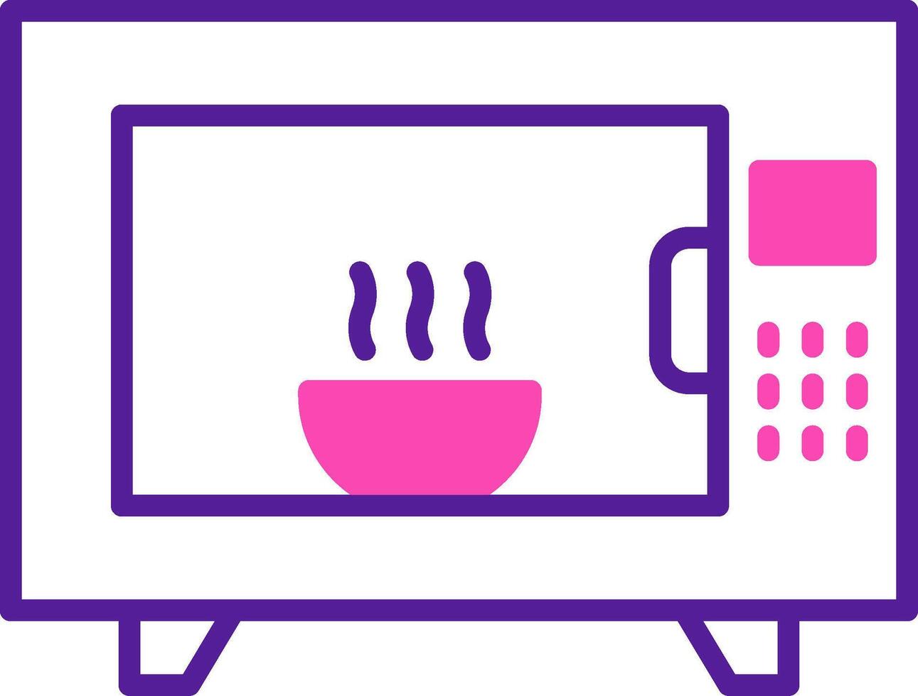 Microwave Oven Vecto Icon vector