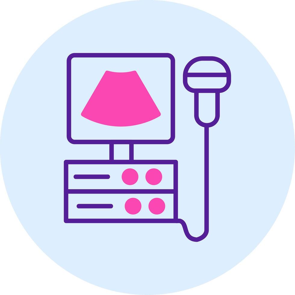 Ultrasound Machine Vecto Icon vector