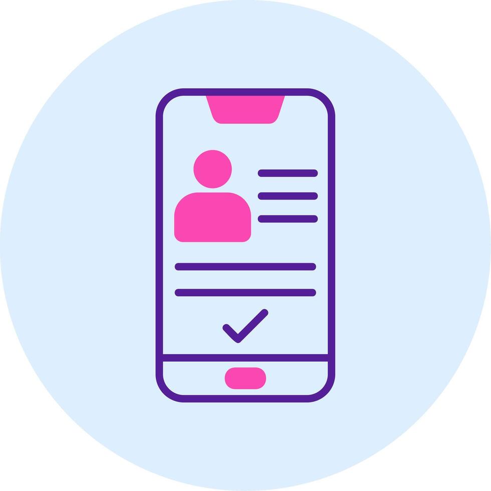 Smartphone Id Vecto Icon vector