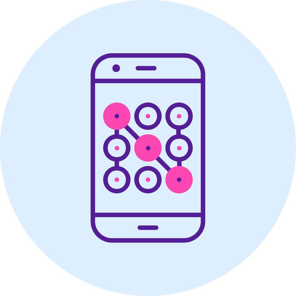Mobile Security Vecto Icon vector