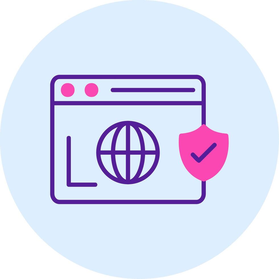 Secure  Browser Vecto Icon vector