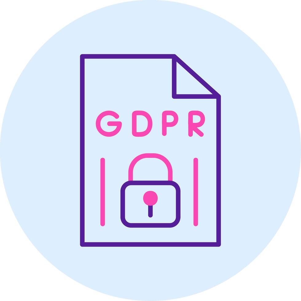 GDPR Vecto Icon vector