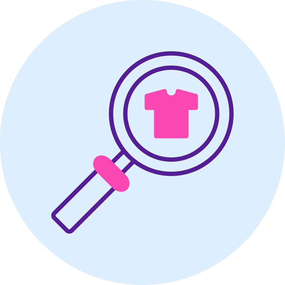 Cloth Search Vecto Icon vector