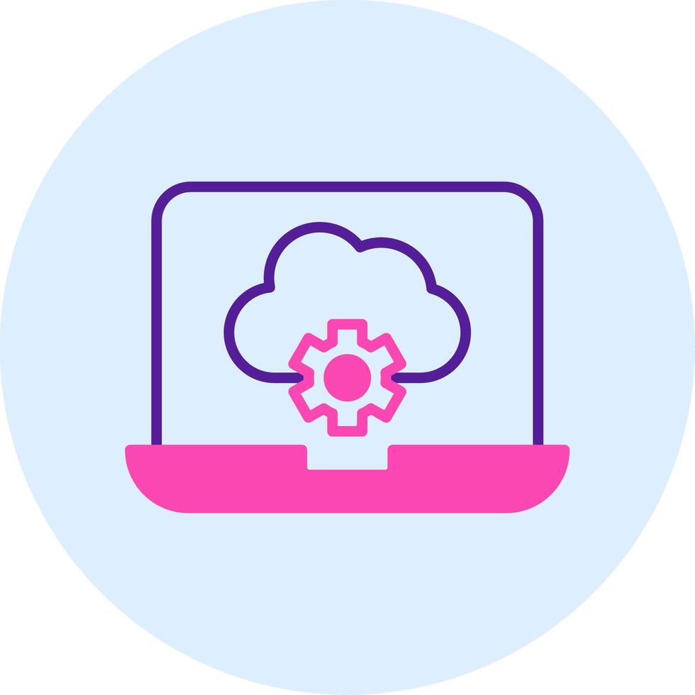 Cloud Computing Vecto Icon vector