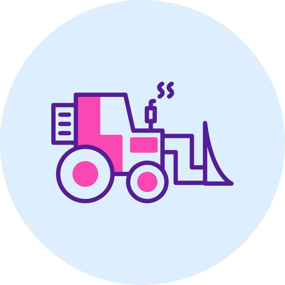 Bulldozer Vecto Icon vector