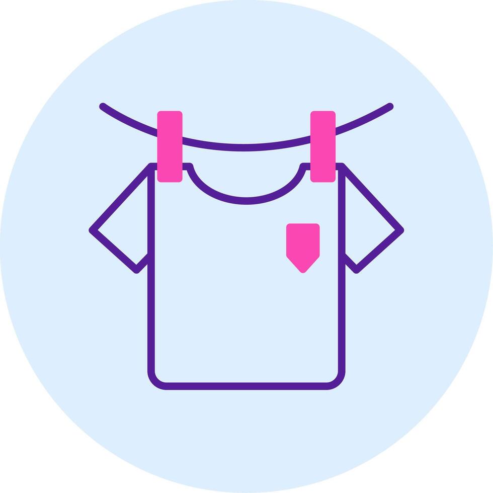 Washing Clothes Vecto Icon vector