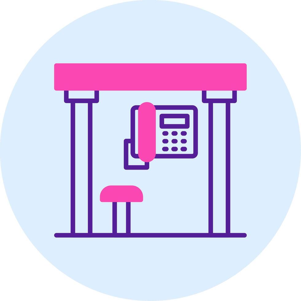 Telephone Box Vecto Icon vector