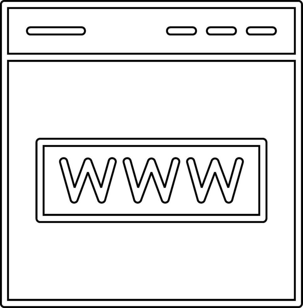 web sitio vecto icono vector