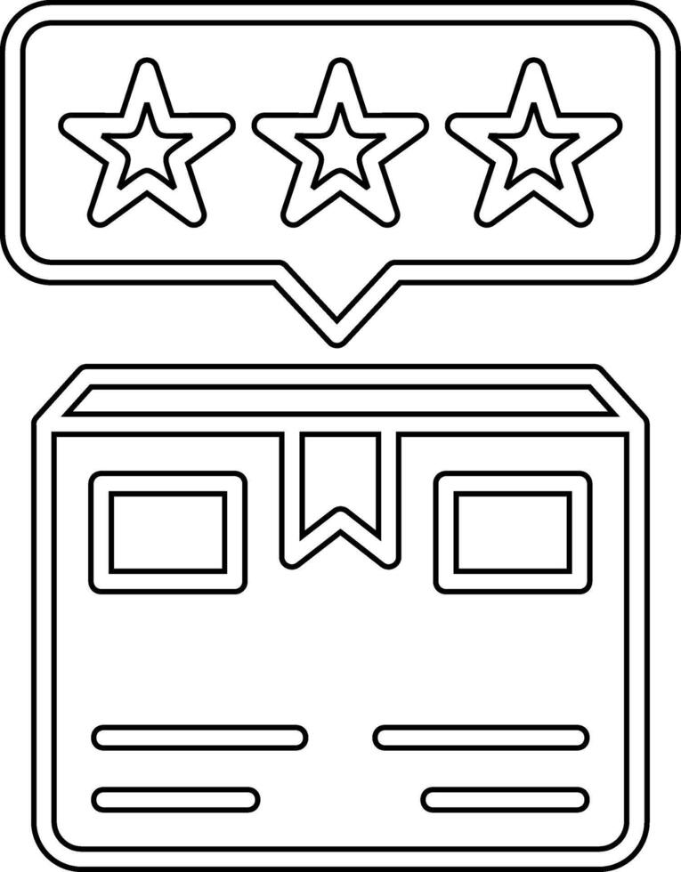 Delivery Box Rating Vecto Icon vector