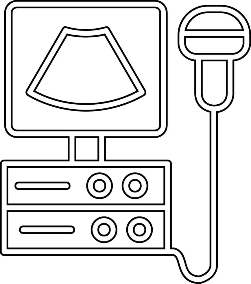 Ultrasound Machine Vecto Icon vector
