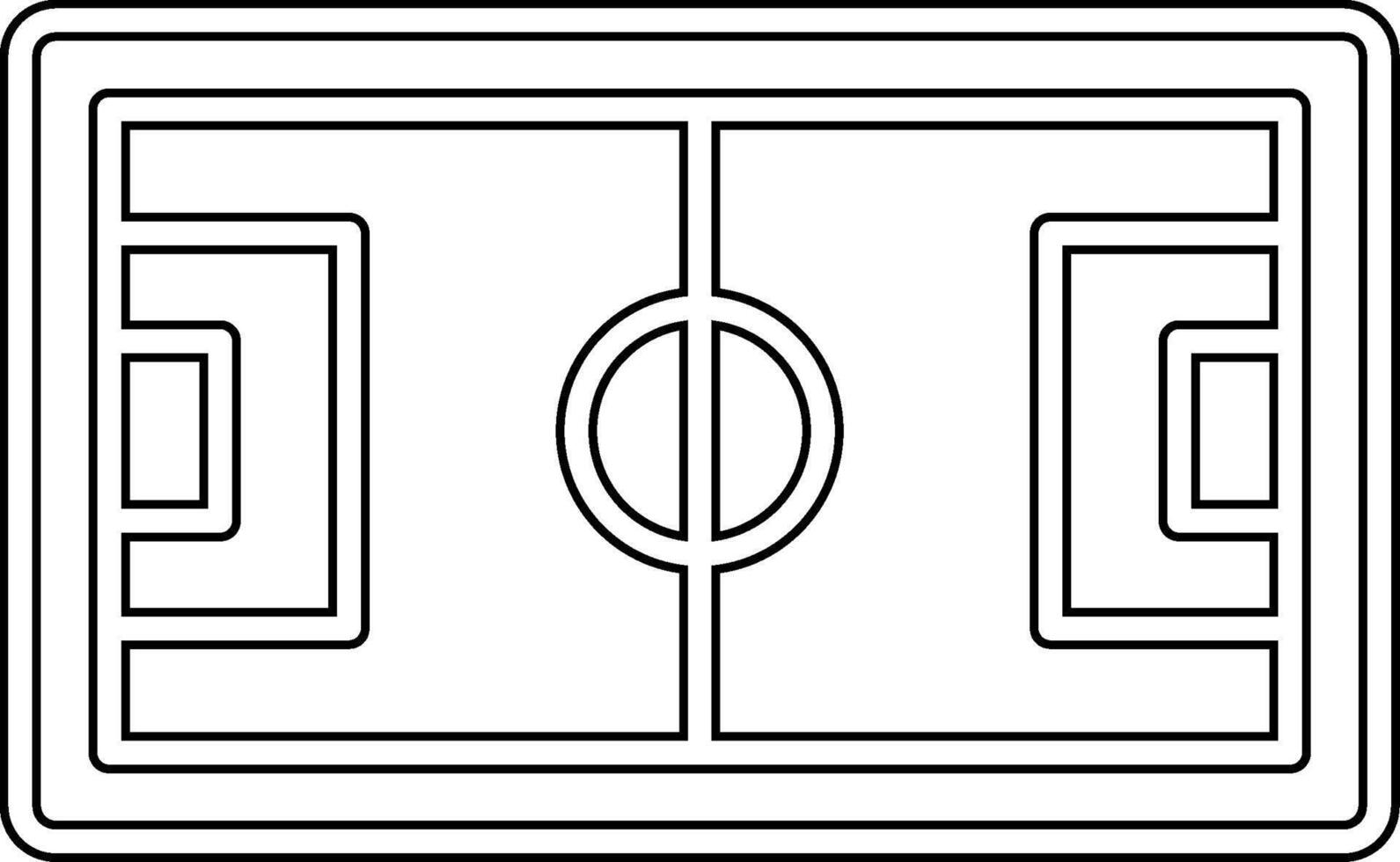 Football Pitch Vecto Icon vector