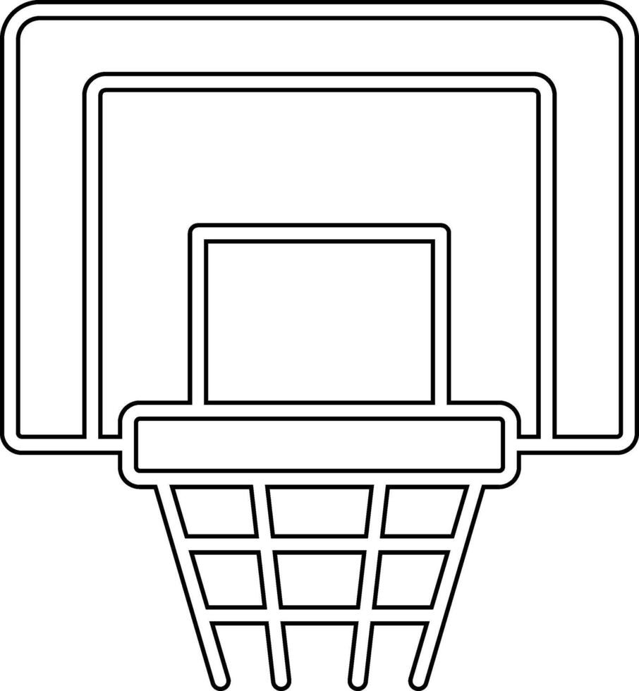 Basketball Hoop Vecto Icon vector