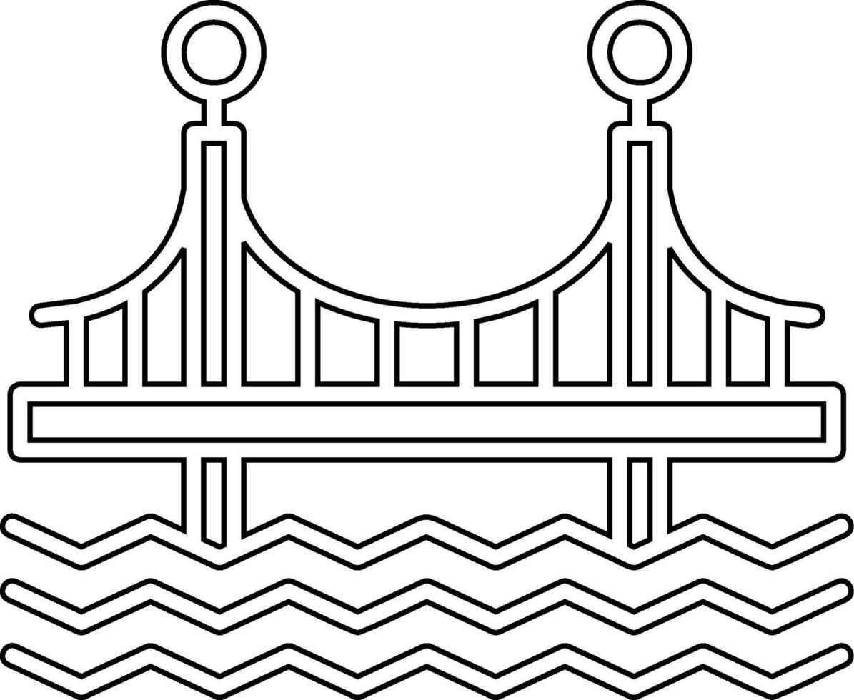 puente vecto icono vector