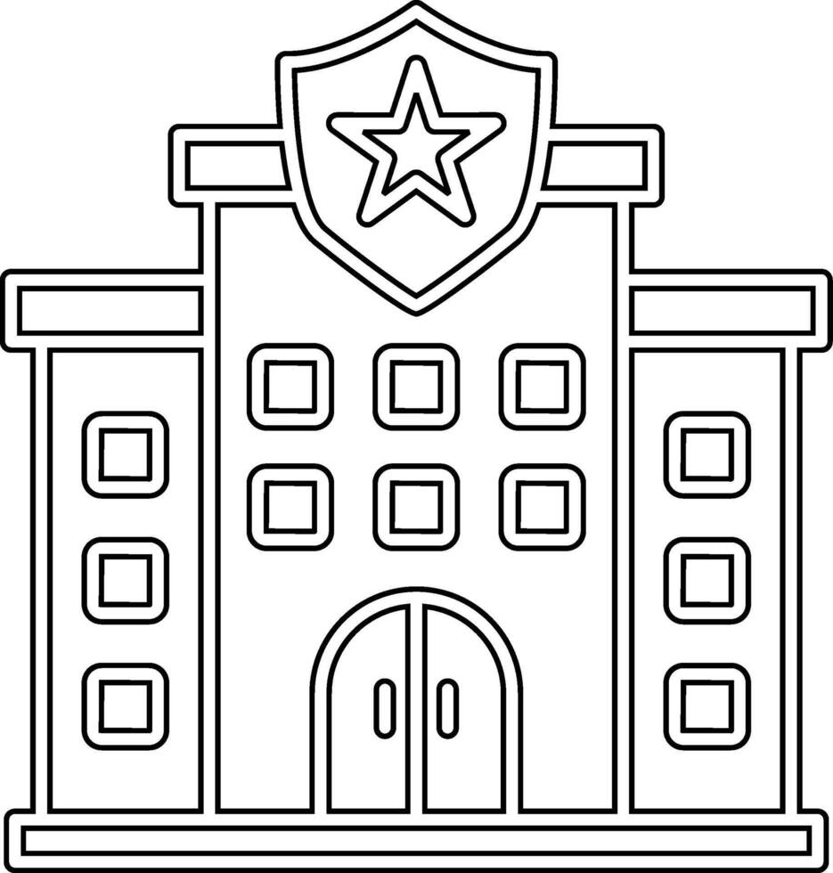 policía estación vecto icono vector