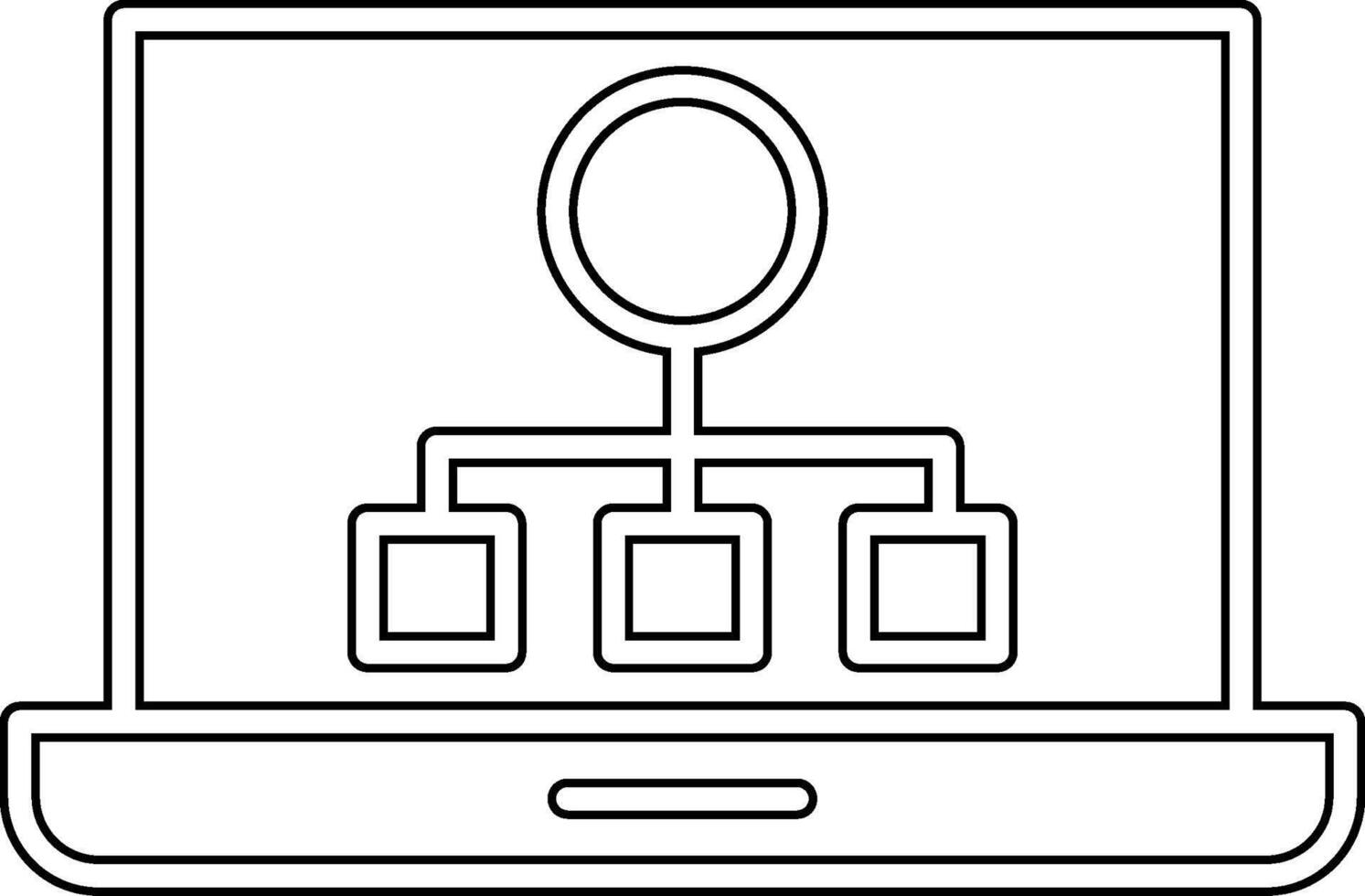 Laptop Screen Vecto Icon vector