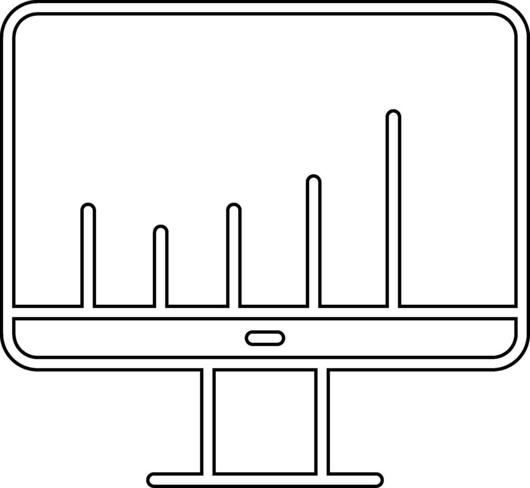 monitor pantalla vecto icono vector