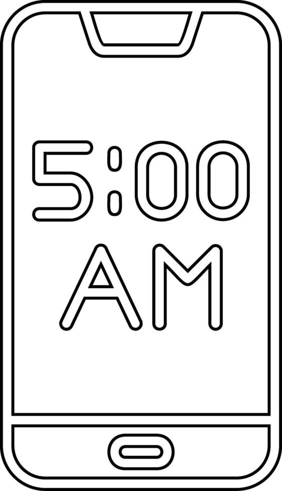 Smartphone Alarm Vecto Icon vector