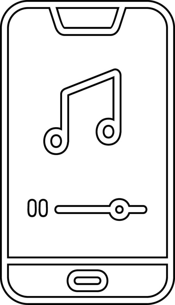 Mobile Music Player Vecto Icon vector