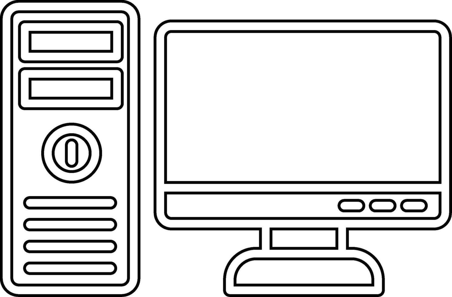 computadora vecto icono vector