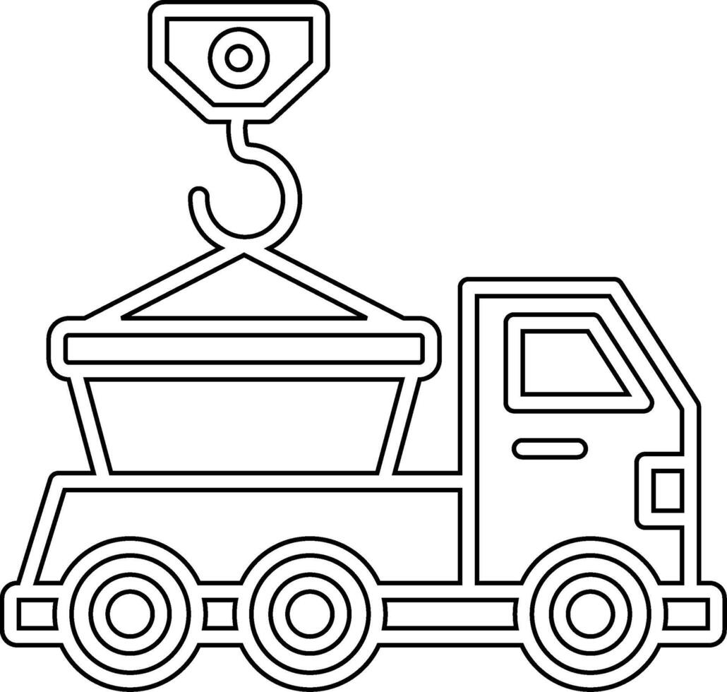 Skip Truck Vecto Icon vector