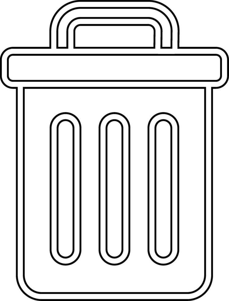 Trash Bin Vecto Icon vector