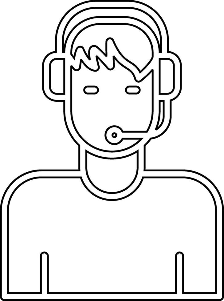 Customer Service Agent Vecto Icon vector