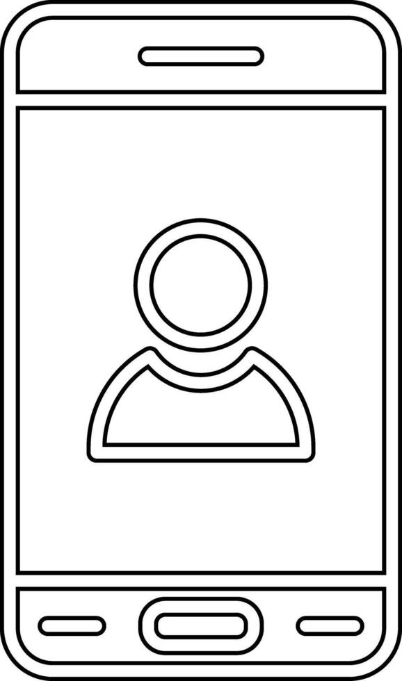 Mobile User Vecto Icon vector