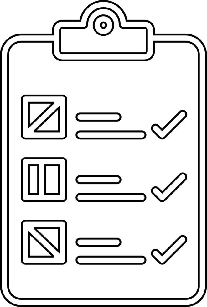 Checklist Vecto Icon vector