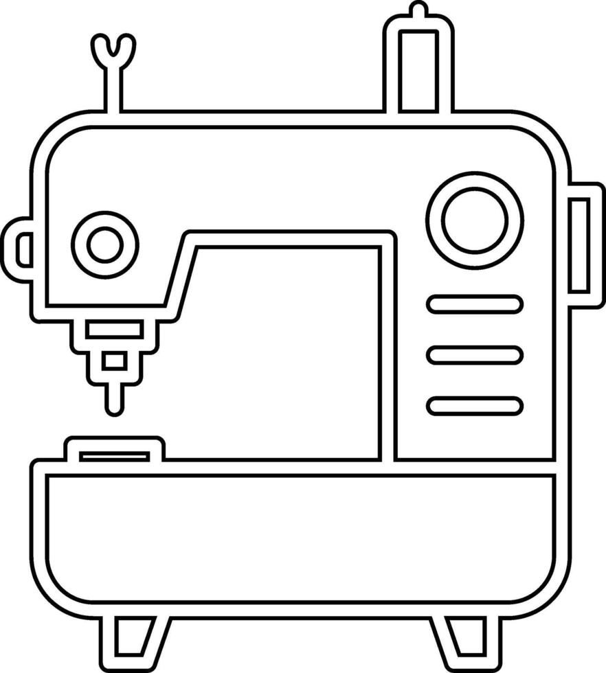 de coser máquina vecto icono vector