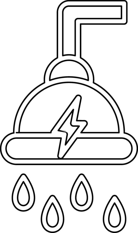 Power Shower Vecto Icon vector