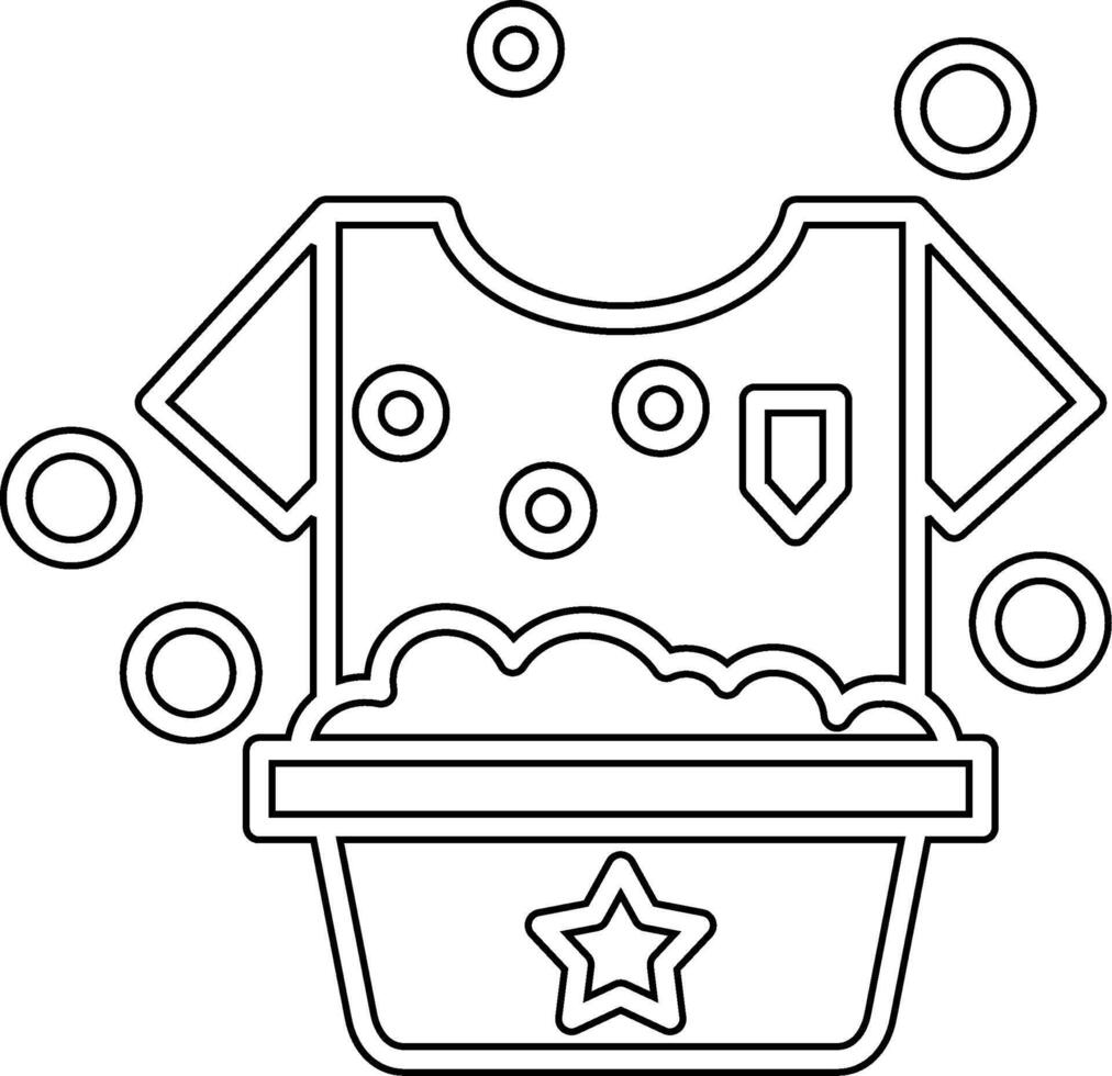 Washing Clothes Vecto Icon vector